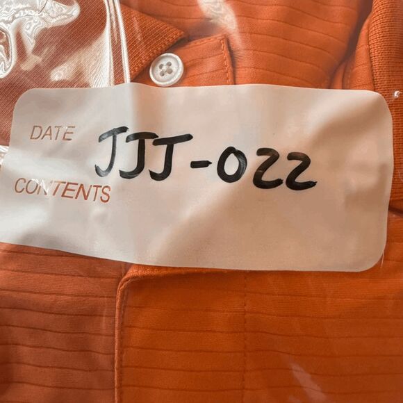 Divots Men's Div Dry Moisture Wicking Short Sleeve Golf Polo Shirt Orange Sz XL - Picture 10 of 10